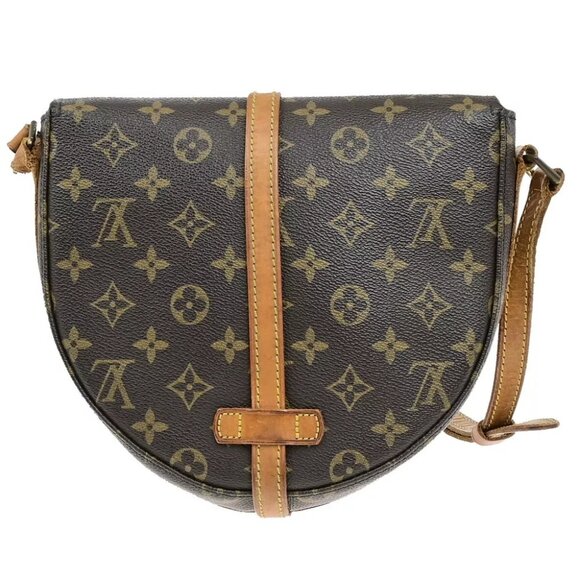 LOUIS VUITTONI Chantilly MM Shoulder Bag Monogram Leather Brown - Picture 3 of 16